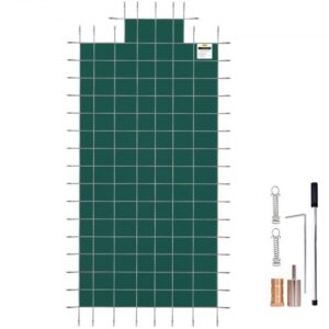 Cubierta de Seguridad para Piscina Tamaño de Cubierta 6,7x12,8 m Cobertor para Piscina Rectangular Tamaño de Piscina 6,1 x 12,2 m Lona de Piscina para Piscinas Enterradas de Hogar Jardín Hotel