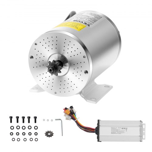 Kit de Motor Eléctrico sin Escobillas de CC de 2000 W, 60 V y 4500 RPM con Controlador de Velocidad Mejorado para Karts, Bicicletas Eléctricas, Motocicletas y Scooters, 134 x 107 x 112 mm
