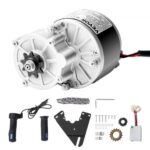 Kit de Motor Eléctrico Potente de CC 250 W, 24 V y 2700 RPM con Controlador de Velocidad Mejorado, Kit de Empuñadura del Acelerador para Karts, Bicicletas Eléctricas, 102 x 124 x 130 mm
