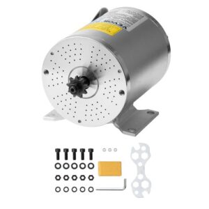 Motor Eléctrico sin Escobillas de CC de 3000 W, Motor Eléctrico para Karts de 72 V y 4900 RPM, Motor Eléctrico para Motos de Cross, Scooters y Bicicletas Eléctricas, 5,5 N.m, 134 x 107 x 112 mm