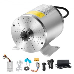 Kit de Motor Eléctrico de CC sin Escobillas 500 W, 36 V y 3000 RPM con Controlador de Velocidad Mejorado, Kit de Empuñadura del Acelerador para Bicicletas Eléctricas, 124 x 107 x 112 mm