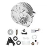 Kit de Motor Eléctrico de CC Cepillado 450 W, 36 V y 3000 RPM con Controlador de Velocidad Mejorado y Kit de Acelerador de Pulgar para Karts, Bicicletas Eléctricas, Motocicletas y Scooters