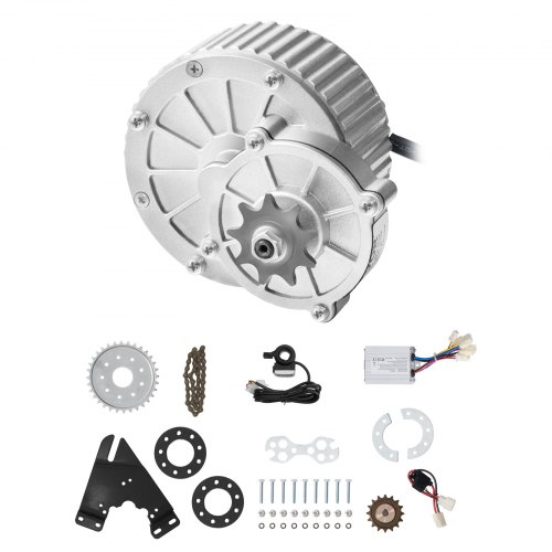 Kit de Motor Eléctrico de CC Cepillado 450 W, 36 V y 3000 RPM con Controlador de Velocidad Mejorado y Kit de Acelerador de Pulgar para Karts, Bicicletas Eléctricas, Motocicletas y Scooters