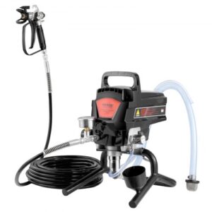 Pulverizador de Pintura 950 W Máquinas Pintura Airless 2 L/min Pistola de Pulverización Eléctrica sin Aire Presión Máxima 3000 PSI con Manguera de 15 m para Pared, Mueble, Exterior, Interior