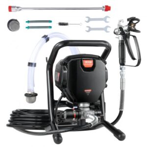Pulverizador de Pintura 750 W Máquinas Pintura Airless 1,2 L/min Pistola de Pulverización Eléctrica sin Aire Presión Máxima 3000 PSI con Manguera de 7,6 m para Pared, Mueble, Exterior, Interior