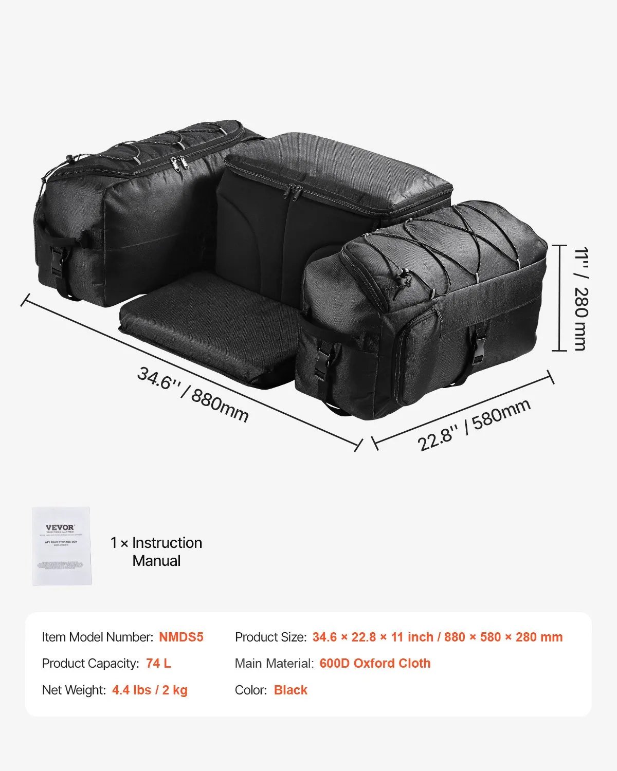 Bolsa Trasera ATV