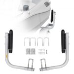Guía de Lanzamiento con Ruedas 52 cm para Remolque de Barco Pequeño – Acero Galvanizado Ajustable