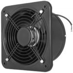 Extractor de Aire 250mm 74,5W Extractor de Baño de Metal Completo, 2.580 RPM Extracción de Aire, Volumen de Aire 1680 m³ / h, Ventilador de Escape Ruido 60dBA para Cocina Baño