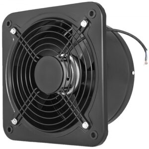 Extractor de Aire 250mm 74,5W Extractor de Baño de Metal Completo, 2.580 RPM Extracción de Aire, Volumen de Aire 1680 m³ / h, Ventilador de Escape Ruido 60dBA para Cocina Baño