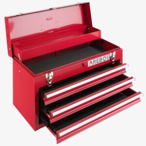 Caja de herramientas con 3 cajones