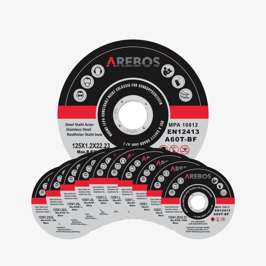 Discos de corte 125 mm - 400 piezas