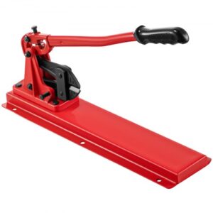 VEVOR Engarzadora de Banco de 61 cm Herramienta de Engarzado Manual de Acero de Aleación con Capacidad de Corte de 9,5 mm para Construcción de Cables, Industria Mecánica, Mantenimiento, Taller, Garaje