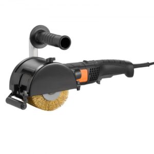 Pulidora de superficies VEVOR, herramienta de acondicionamiento de superficies de 6 velocidades variables de 1300 W, pulidora de metales eléctrica de mano con rueda de pulido de alambre de acero para acero inoxidable y madera