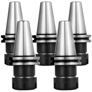 VEVOR Portabrocas CAT40 ER32 5 piezas portabrocas de precisión portaherramientas para máquina de grabado CNC herramienta de torno de fresado CNC prensas de taladro, necesidades industriales estándar