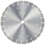 VEVOR Disco de corte de diamante 300 mm disco de diamante húmedo o seco hoja de sierra con dientes ondulados 12 mm diámetro del orificio central universal 25,4 mm para hormigón, azulejos, ladrillo