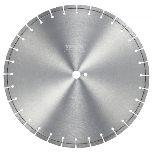 VEVOR Disco de Corte de Diamante 450 mm Disco de Diamante Húmedo o Seco Hoja de Sierra con Dientes Planos 12 mm Diámetro del Orificio Central Universal 25,4 mm Para Hormigón, Azulejos, Ladrillo