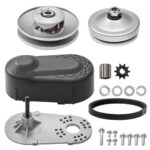 VEVOR Embrague de Transmisión Compatible con Motores de 2-8 HP Kit de Embrague de Karting de Alta Resistencia 2000 RPM con Ruedas de Diseño Asimétrico y Correa de Goma Resistente, 320 x 170 x 230 mm