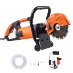 VEVOR Sierra Eléctrica para Hormigón 180mm 2000W Sierra Circular de Alta Potencia Profundidad de Corte de 63 mm Sierra de Disco Húmeda/Seca con Tubería de Agua Bomba de Agua Hoja para Piedra Ladrillo