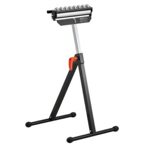 VEVOR 3 en 1 Soporte con Rodillos Carga de 136 kg, Altura Ajustable 680-1079,5mm con Cabezal de Rodillo Multidireccional Pulido para Soporte de Extensión para Carpintería con Salida de Sierra de Mesa