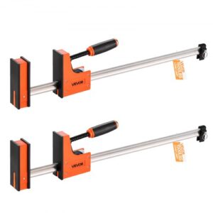 VEVOR Abrazaderas Paralelas de 2 PCS 76,2 cm, Abrazadera Separadora en Forma de F de Plástico y Acero al Carbono con Límite de Carga de 680 kg, Presión Uniforme, para Carpinteros Metalúrgicos