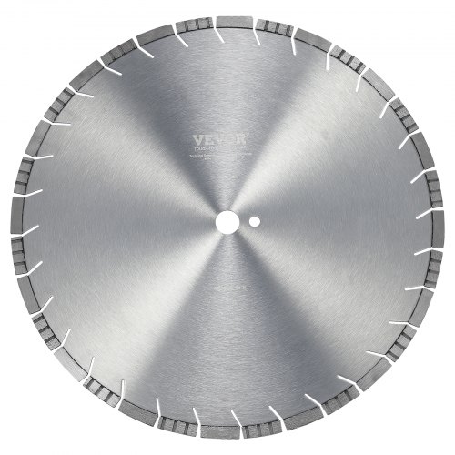 VEVOR Disco de Corte de Diamante 450 mm Disco de Diamante Húmedo o Seco Hoja de Sierra con Dientes Inclinados 12 mm Diámetro del Orificio Central Universal 25,4 mm Para Hormigón, Azulejos, Ladrillo
