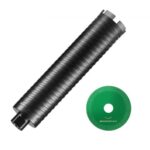 VEVOR Taladro de diamante húmedo/seco de 101,6 mm para ladrillos y bloques, taladro de núcleo de hormigón con taladro guía y hoja de sierra, 241,3 mm, rosca hembra de 5/8"-11, soldadura láser