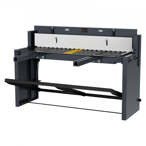 VEVOR Cizallas para Chapa Metálica, con Punta de 1320 mm, con Marco de Acero Q235, Distancia de Hoja Ajustable, Topes de Material y Pedal para Cortar Acero, Cobre, Varillas Corrugadas y Aluminio