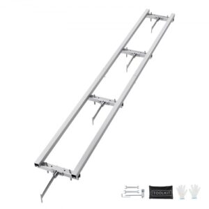 VEVOR Sistema de Guía de Riel de Molino Guía de Fresado de 2,7 m 4 Kits de Barra Transversal Sistema de Riel de Aserradero de Aluminio Funciona con Aserraderos de Cadena para Carpinteros de Molinos
