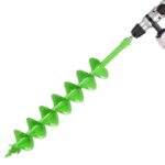 VEVOR Broca Helicoidal para Plantar Ø 120 × 790 mm Compatible con Taladros de 20 mm de Diámetro Interior, Herramienta para Plantar Bulbos, Accesorios para Perforar Postes y Cercas de Jardín, Verde
