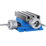 VEVOR Mesa Mecánica Coordenada 185 x 100mm Máquina de Fresadora Soporte Perforación Banco 2 Ejes 4 Vías Mesa de Trabajo Horizontal y Vertical Altura de Trabajo 102mm para Perforación y Fresados