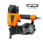 Clavadora de bobinas para revestimiento VEVOR CN65, clavadora neumática de bobinas de 1-1/4" a 2-1/2" con ajuste de profundidad sin herramientas, 70-120 PSI para revestimientos, revestimiento de paletas, carpintería, cercas y tarimas
