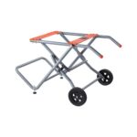 VEVOR Soporte de Sierra de Mesa Portátil con Ruedas de Goma de 203 mm, Capacidad de Carga de 158,76 kg, Construcción Resistente, Universal para la Mayoría de las Marcas de Sierras de Mesa, Gris