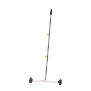 VEVOR Escoba Magnética con Ruedas, Capacidad de Carga de 4,5 kg, Mango Ajustable, para Recoger Clavos y Tornillos, Limpieza para Sitios de Construcción, Fábricas y Almacenes, 445 x 75 x 1040 mm