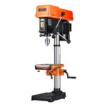 VEVOR Taladro de Banco de 304,8 mm, 750 W, Velocidad Variable de 340-2200 RPM, con Mesa de Trabajo Inclinable de 0 a 45°, Luz de Trabajo LED y Posicionamiento por Rayos X para Madera y Metal