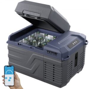 Nevera portátil de compresión 12L zona única 12/24V y 100-240V – mini frigorífico para coche y camping