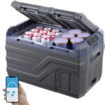 Nevera de Compresión Portátil VEVOR 25L Doble Zona 12/24V 230V -20°C a 20°C para Coche, Camión, Barco y Camping