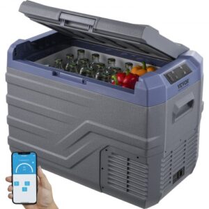 Nevera de Compresión Portátil 95L con Ruedas | Doble Zona -20°C a 20°C para Camión, Barco, Camping