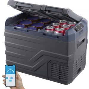 Nevera de Compresión Portátil VEVOR 32L Doble Zona 12/24V 230V -20°C a 20°C para Coche, Camión, Barco y Camping