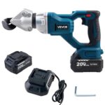 VEVOR Tijeras de Metal Inalámbricas, con Cabezal Giratorio 360°, Hojas Dobles, Corta Acero Galvanizado 1,22 mm, Acero Inoxidable 1 mm, Aluminio, Plástico y Cartón, 25 000 RPM, 365 x 180 x 80 mm