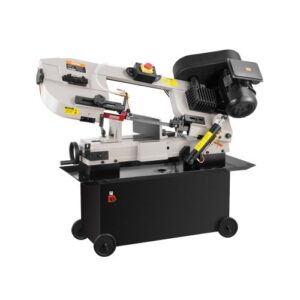 VEVOR Sierra de Cinta Horizontal 1200 x 430 x 990 mm para Corte Horizontal y Vertical de Metal con Motor de 1,1 kW, Ajuste de Ángulo de 0 a 45°, Velocidad Variable, para Metal, Madera y Plástico