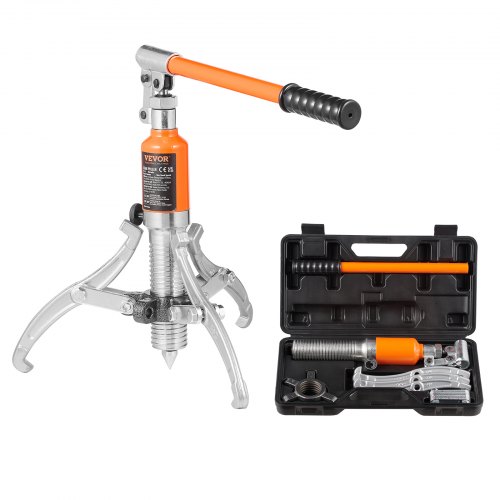 Extractor hidráulico de engranajes , separador de tracción de rodamientos de rueda de capacidad máxima de 5 toneladas, extractor de 2 o 3 mandíbulas, vertical y horizontal, extractor hidráulico de mandíbula de 8 pulgadas con estuche para tirar de bujes