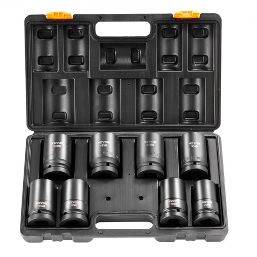 VEVOR Juego de Llaves de Vaso de Impacto 2,54cm Herramienta de Trinquete 8 PCS