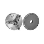VEVOR Mandril de Torno de 3 Mordazas Diámetro Exterior de 200 mm, Autocentrante con Placa de Soporte Roscada, Rango de Sujeción de 4-200 mm con Tornillos de Llave en T para Torno de Madera y Metal