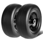 VEVOR Neumáticos para Cortacésped con Llanta de 2 Piezas Neumáticos para Tractor sin Cámara de 278X100-177 mm Neumáticos de PU sin Pinchazos Buje Central de 86,4 mm 20 Adaptadores para Cortacésped
