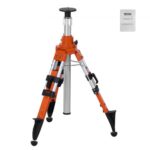 Trípode para nivel láser VEVOR, montaje con rosca de 5/8"-11, ajuste de altura de 27,16 a 67,71 pulgadas, trípode de estudio resistente, con burbuja de nivel y limitador de difusión, pies antideslizantes elevables para construcción