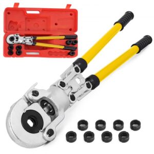 Alicates para Prensar Tuberías 1632 mm, Multicapa U16, U20, U25, U32, TH16, TH20, TH26, TH32 mm, Cabezal 360° Giratoria, 6T para Conexión de Tuberías de Cobre, de Plástico o de Aluminio