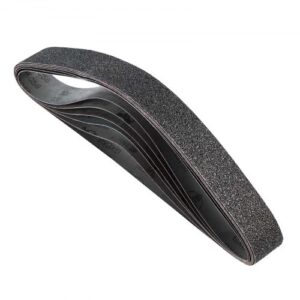 VEVOR Bandas de Lijado de 1066 mm, 6 uds Cada Una con Granos Surtidos de 36, 40, 60, 80, 100 y 120, Carburo de Silicio, para Afilar Cuchillos, Materiales Compuestos y Acabado de Plásticos, Negro