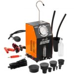 Detector de fugas de humo para automóviles , comprobador de fugas de combustible al vacío EVAP con bomba de aire incorporada, manómetro y caudalímetro, detector de diagnóstico de combustible con tubo de vacío de 2 modos para automóviles, camiones y barcos de 12 V