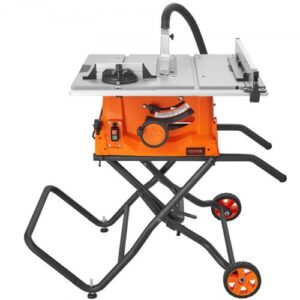 VEVOR Sierra Circular de Mesa Capacidad de Corte 625 mm Sierra de Mesa 4800 rpm 1800 W Corte Transversal 85 mm 90° Corte Biselado 55 mm 45° para Corte de Madera Carpintería Taller Interior Exterior
