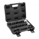 VEVOR Kit de Restaurador de Roscas Métricas 10 PCS Herramienta para Restaurar Roscas Métricas con Barra de Extensión, Llave Hexagonal y Estuche de Almacenamiento para Husillos de Eje Dañados